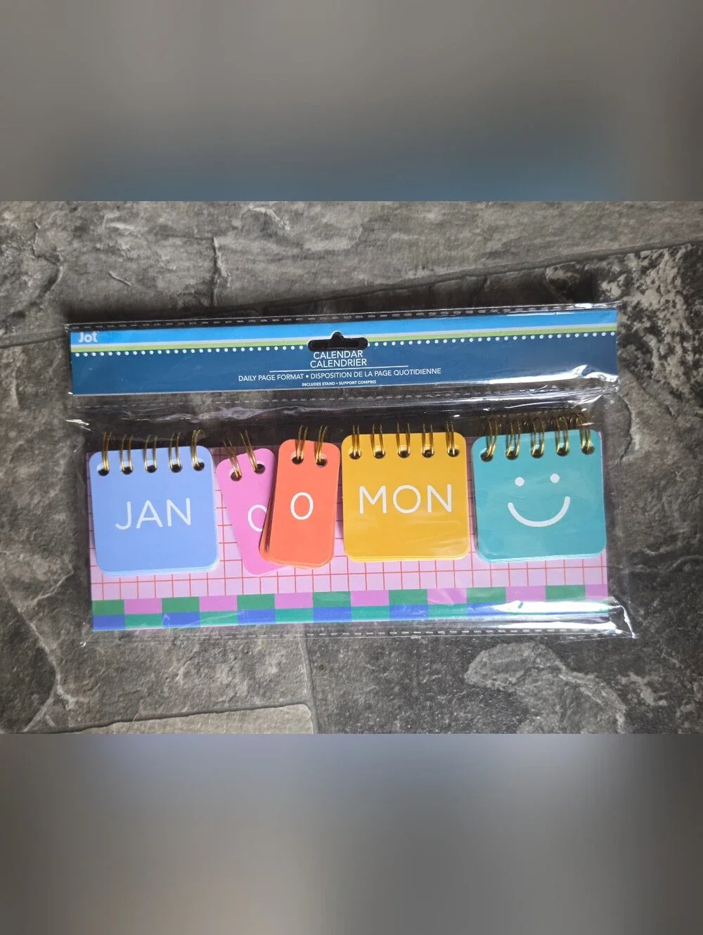 Perpetual Flip Desk Calendar - Multicolor BNIB